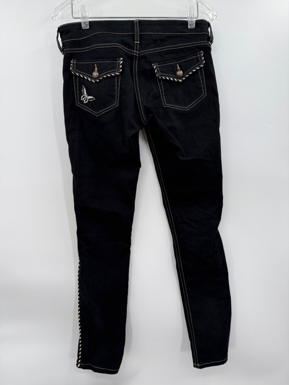 ISABEL MARANT Western Inspired Embroidered Black Denim Size 38 - Picture 2 of 10
